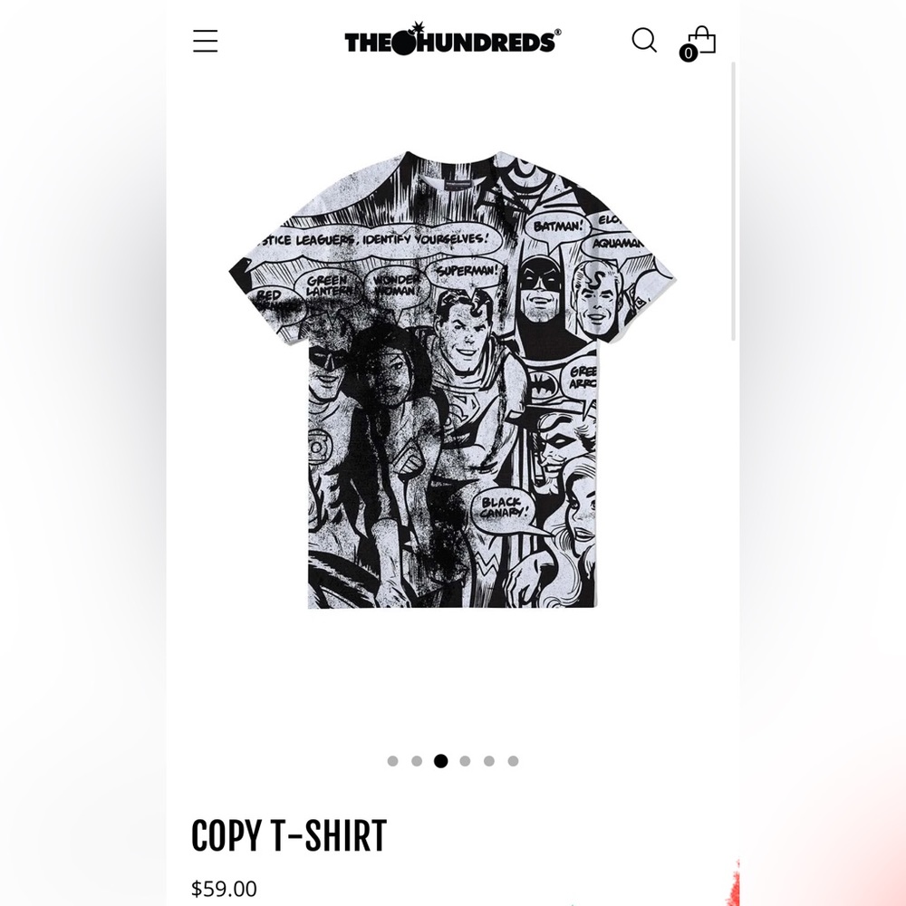 The Hundreds / DC Comics Copy Tshirt White - Picture 4 of 4
